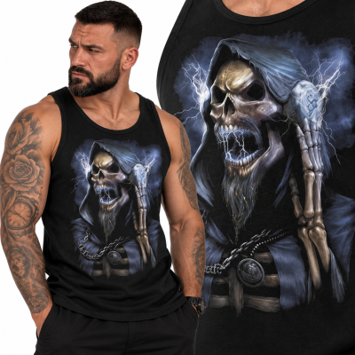TANK TOP  HORROR SKULL MUSIC